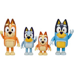 BLUEY I BINGO - ZESTAW 4 FIGUREK BLUEY I BINGO RODZINKA FIGURKI Z BAJEK