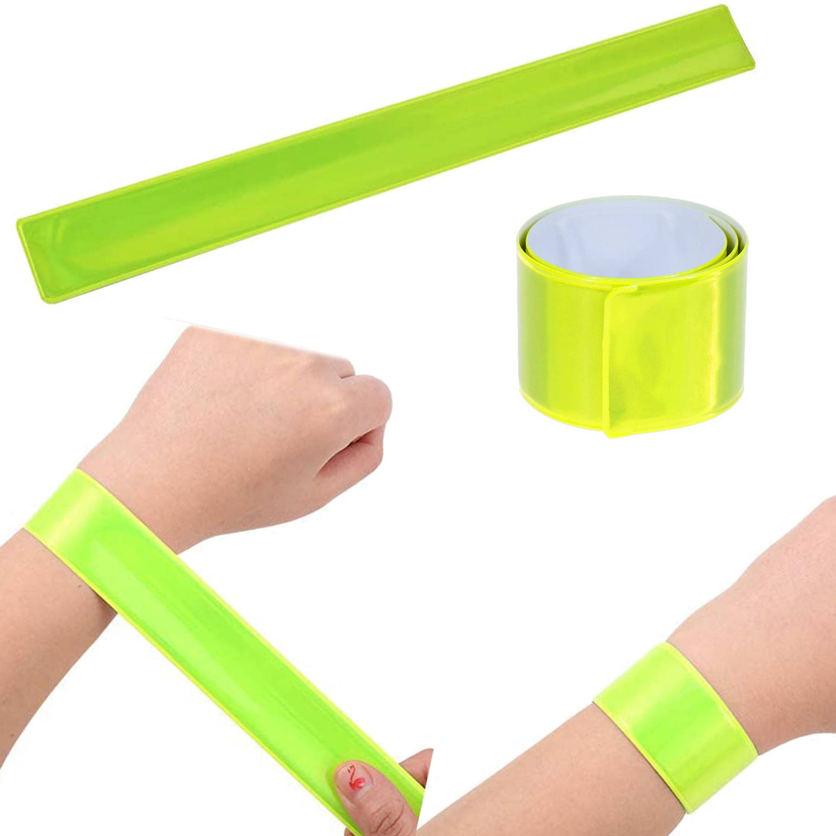 Samozaciskowa Opaska Odblaskowa Ostrzegawcza 30cm - 30szt.