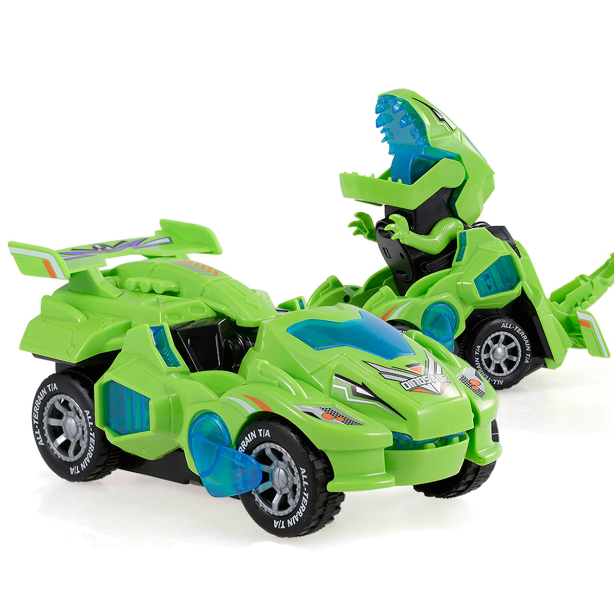 Transformujące Auto Dinozaur 2w1 Świeci
