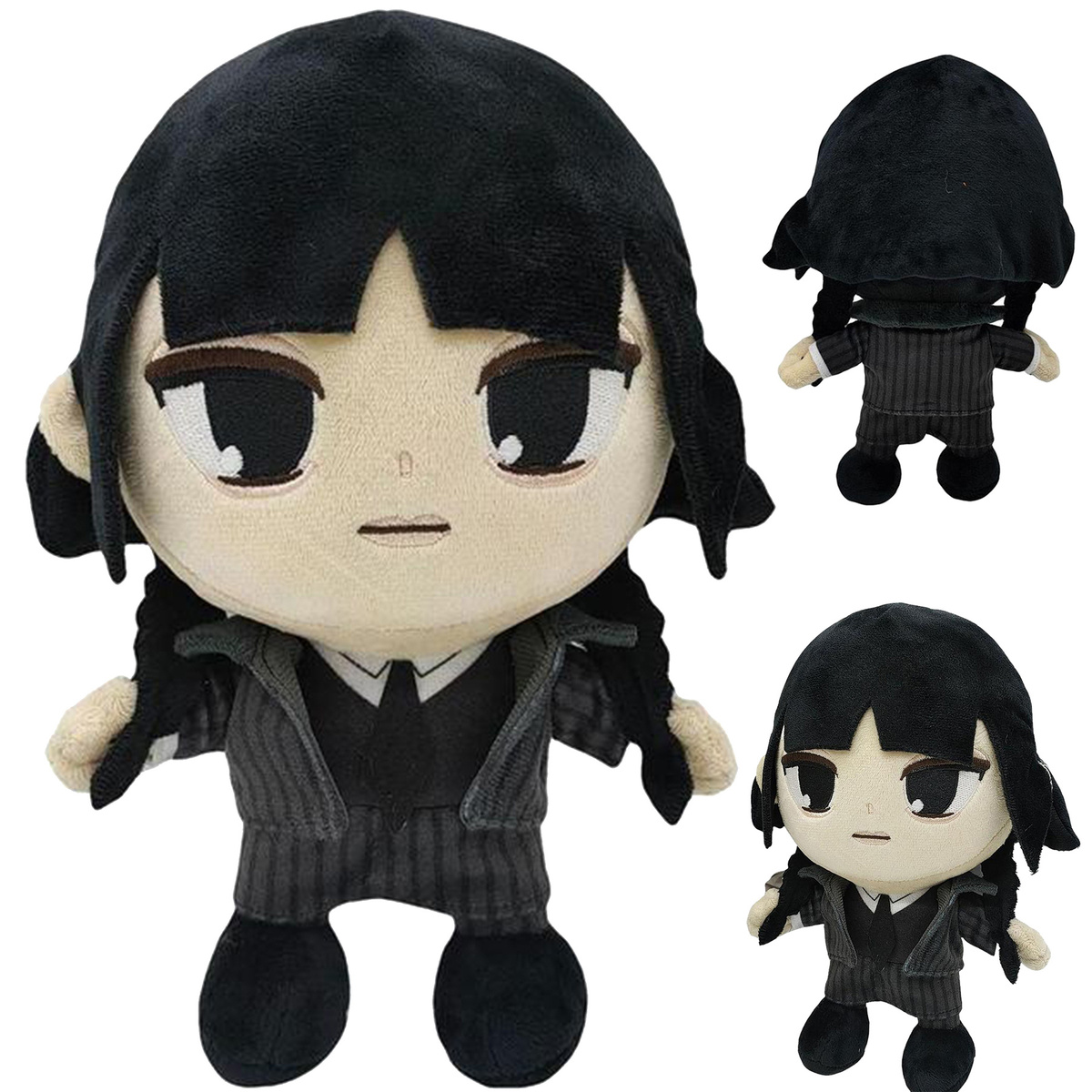 WEDNESDAY - MASKOTKA WEDNESDAY ADAMS 24CM PLUSZAK RODZINA ADAMSÓW