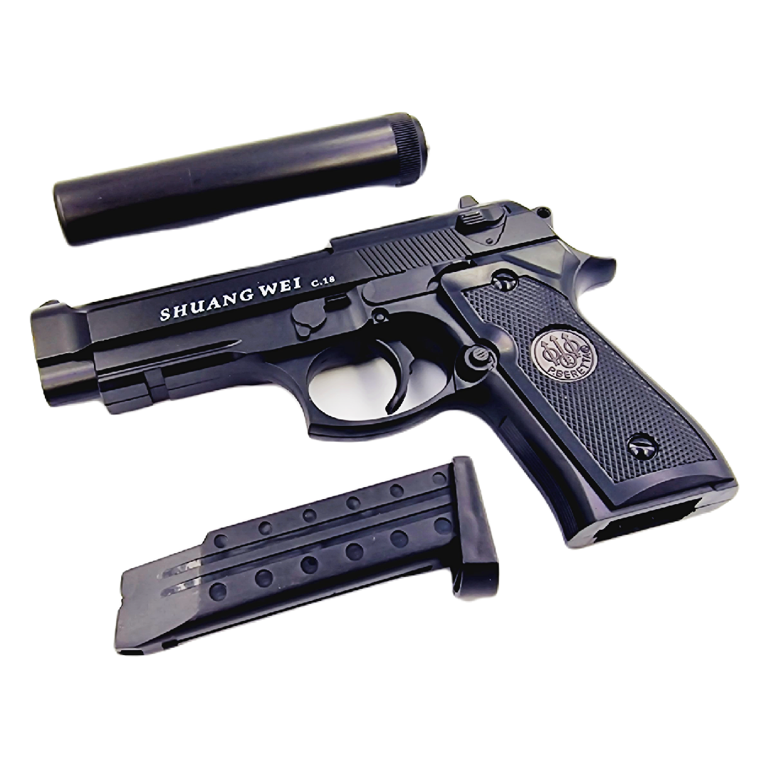 Pistolet metalowy na kulki - imitacja broni MPK-C18+