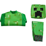MINECRAFT – STRÓJ DLA DZIECKA CREEPER ROZMIAR L (130-140) KOSTIUM NA BAL DLA CHŁOPCA GADŻETY DLA GRACZY